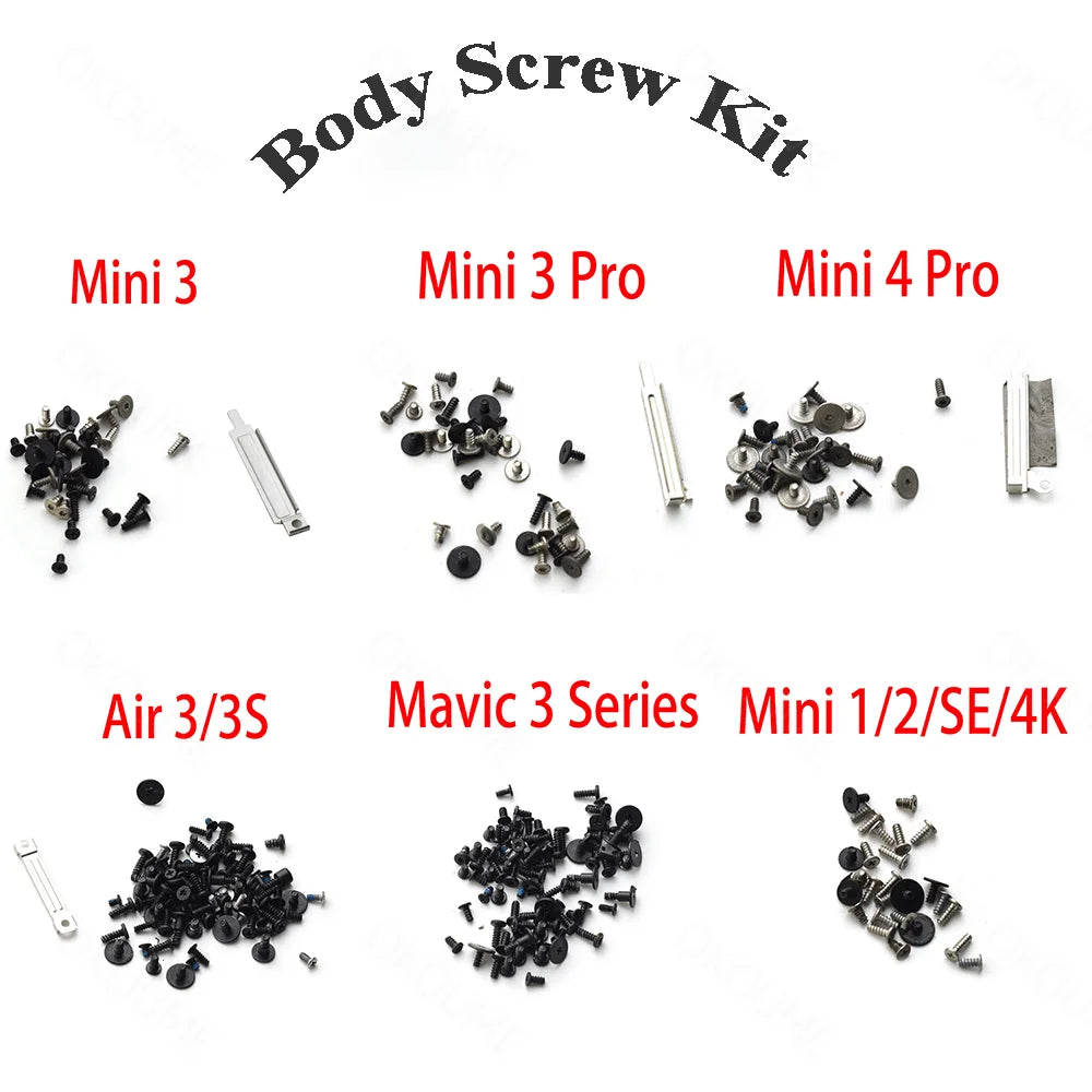 Mini 3/4 Pro Body Screw Kit for Mini 3 Pro /Mavic 3/3 Classic / 3 Pro/ 3T/Mini 1 /2/SE/ 2 SE/ 4k Aircraft Screws Set Spare Parts