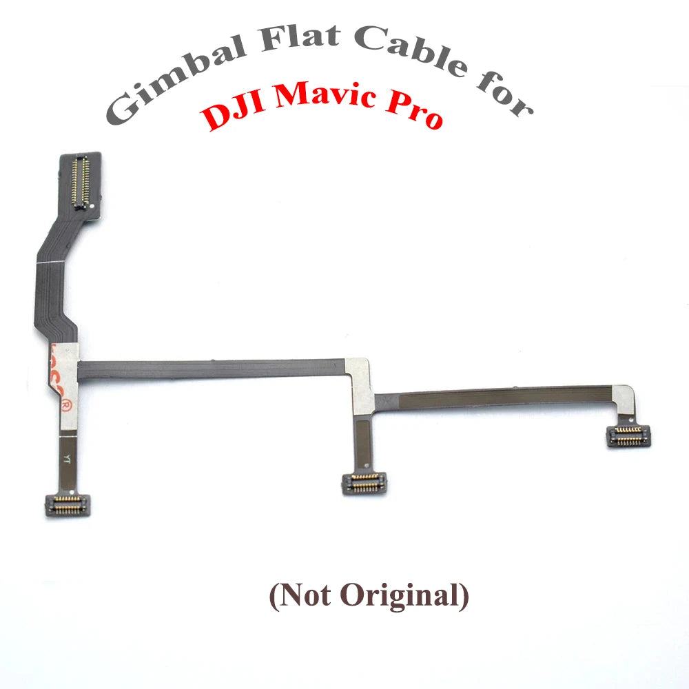 Véritable pour Mavic Pro Gimbal Bras de carte mère Moteur Signal/Câble plat Objectif de caméra/Amortisseur de cadre pour pièces de réparation de drone DJI Mavic Pro