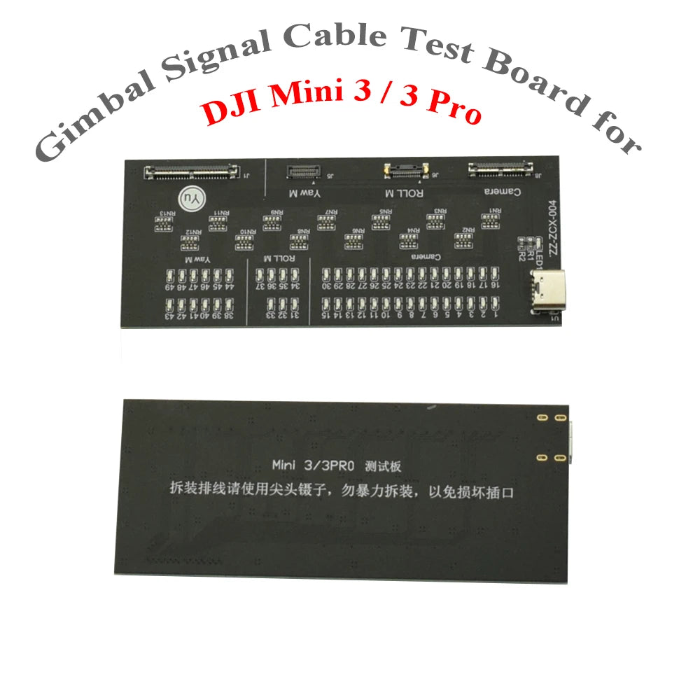 Pièces de rechange d'origine pour boîtier de cardan DJI Mini 3 Pro/outil de test de câble de signal/moteur de roulis de lacet/caoutchouc d'amortissement/verre d'objectif