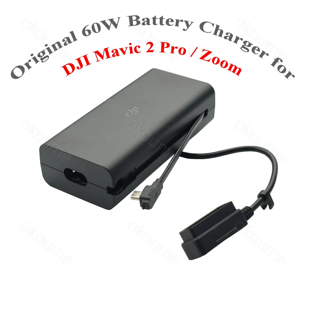 Original Drone 60W Batterie Ladegerät &amp; AC Power Kabel für DJI Mavic 2 Pro / Zoom Drone Accessrioes