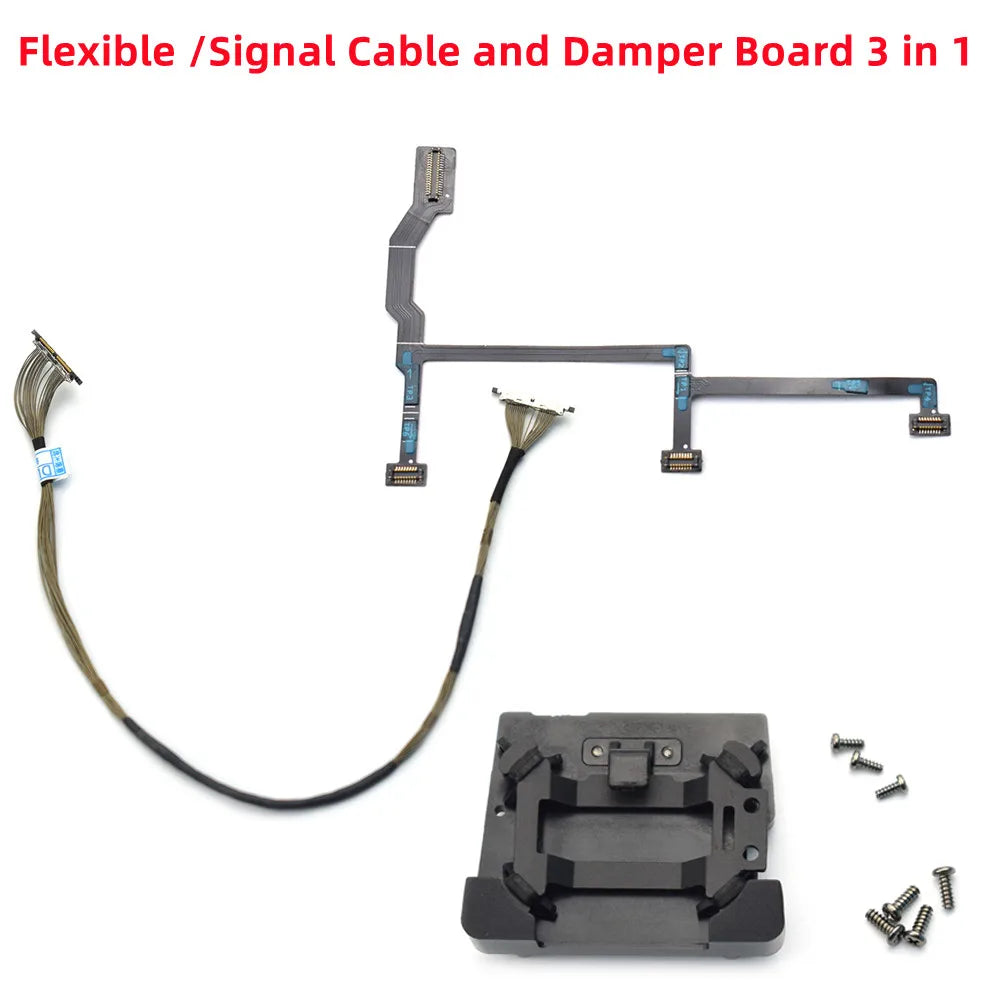 Véritable pour Mavic Pro Gimbal Bras de carte mère Moteur Signal/Câble plat Objectif de caméra/Amortisseur de cadre pour pièces de réparation de drone DJI Mavic Pro