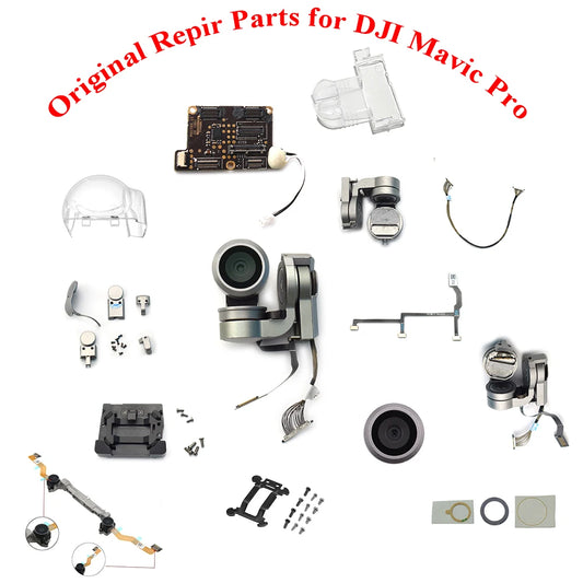 Genuine for Mavic Pro Gimbal Mainboard Arm Motor Signal/Flat Cable Camera Lens/Frame Damper for DJI Mavic Pro Drone Repair Parts